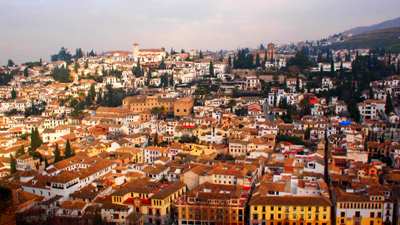 granada view from alhambra palace