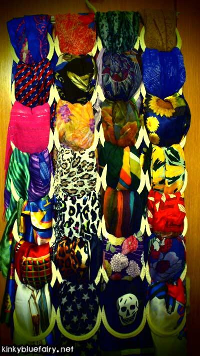 you'll never be lonely with so many scarves.