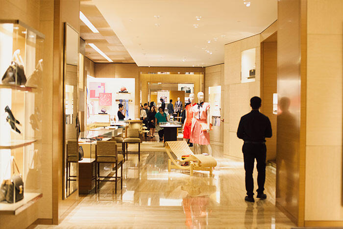 Louis Vuitton, Starhill Gallery, Kuala Lumpur, Malaysia Stock