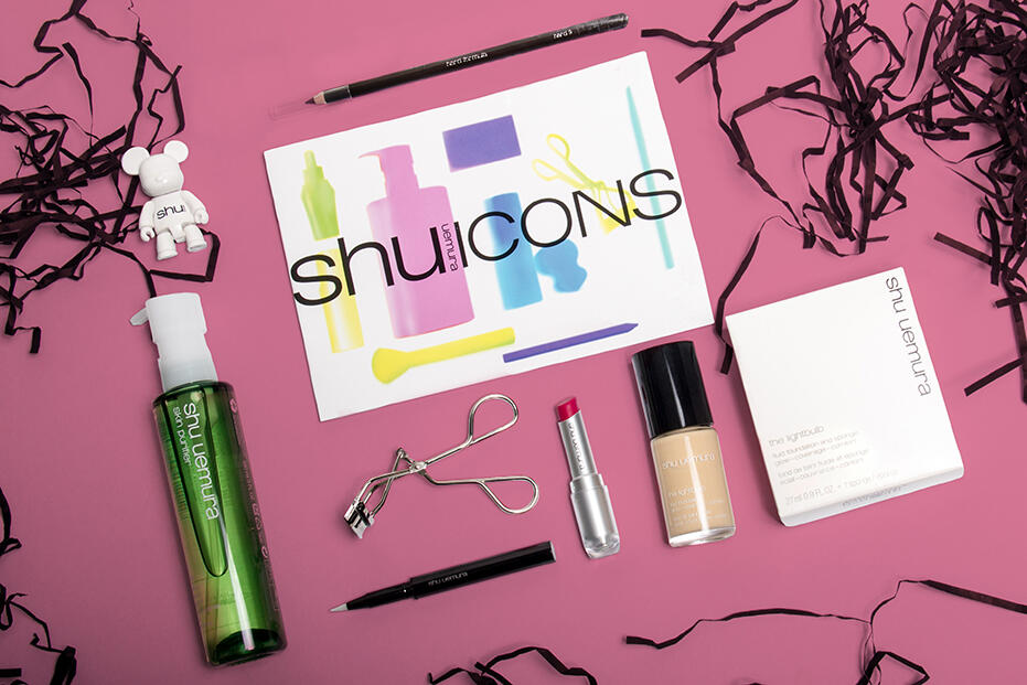 Shu uemura Icons-1 Eyebrow pencil hard 9 skin purifier caligraphy brush lipstick the lightbulb skin foundation eyelash curler