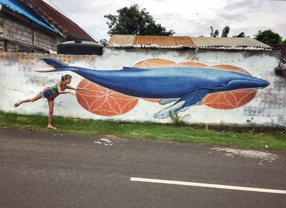 Bali Uluwatu Surf Villas 51 - Whale Graffiti Art