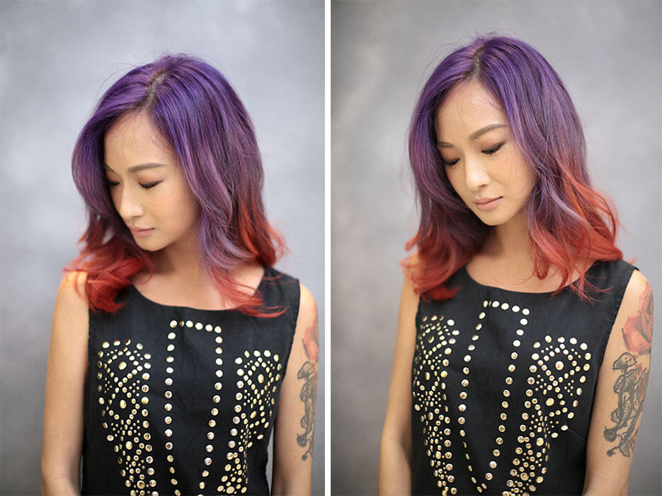 by-Ikwan-Hamid---Joyce-Wong-centro-hair-salon-malaysia-3-purple-red-hair-unicorn